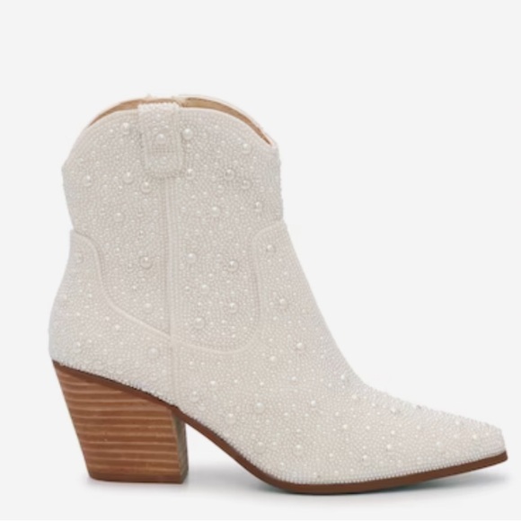 Betsey Johnson Shoes - Betsey Johnson Emory Rhinestone Western Boot Size 8
